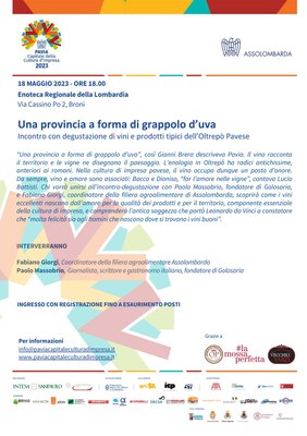 Una provincia a forma di grappolo d’uva